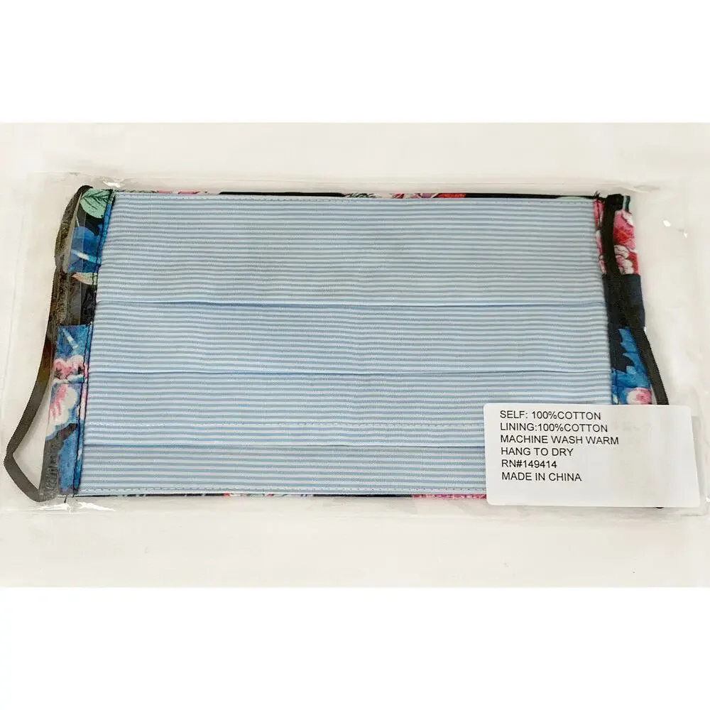 JOHNNY WAS Face Mask Designer Floral Cotton Face Mask